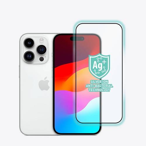 توري بودي جلاس شاشة حماية مضادة للبكتيريا لهاتف ايفون 15 و 14 برو6.1بوصة اسود موديل رقم.IP2361-BDG-AB02