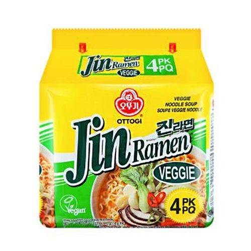 اوتوجي نودلز كوري جين رامين بنكهة الخضار باكيت 440جم 4حبة