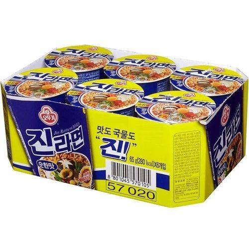  اوتوجي نودلز كوري جين رامين عادي كوب صغير 65جم 6حبة