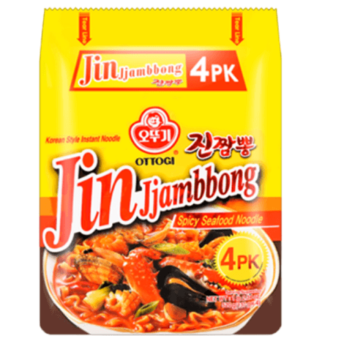 اوتوجي نودلز كورى جين جامبونج حار بالسي فود باكت 520جم 4حبة