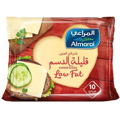المراعي شرائح الجبن قليلة الدسم 10شرائح 200جم 