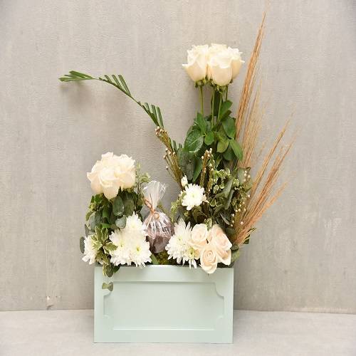 ديكور خشب ورد مع كاكاو مع طباعه كارت موديل رقم.RS62