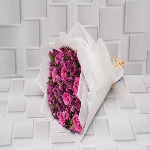 بوكيه ميكس مع طباعه كارت موديل رقم.RS99