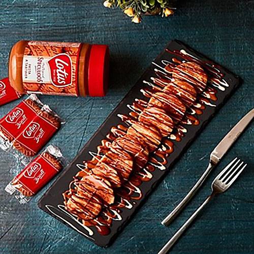 ميني بان كيك صوص اللوتس