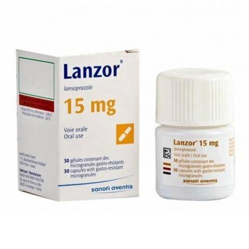 لانزور لعلاج قرحة المعدة وحرقان المعدة 15مجم 30كبسوله