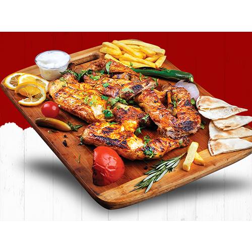 دجاجة مشوية على الفحم