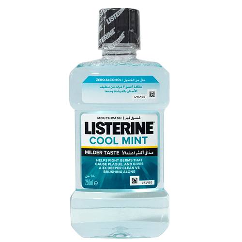 ليسترين غسول للفم برائحة النعناع البارد خالى من الكحول 12×250مل