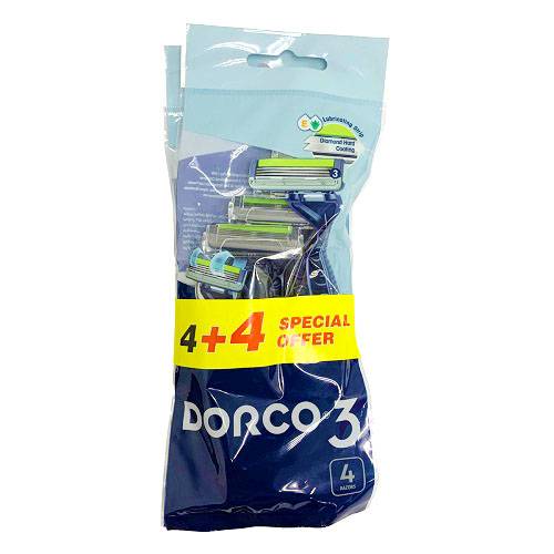 دوركو3 شفرات حلاقة للرجال 4+4 مجانا
