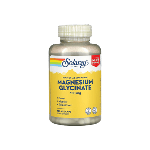 سولاراي جليسينات المغنيسيوم 350مجم مكمل غذائي 120كبسولة نباتيه 