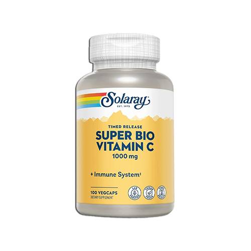 سولاراى سوبر بيو فيتامين سى 1000مجم مكمل غذائي لدعم الجهاز المناعي 100كبسولة نباتية