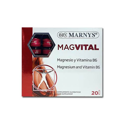 مارنيز ماجفيتال مغنيسيوم وفيتامين ب6 مكمل غذائي 20قارورة