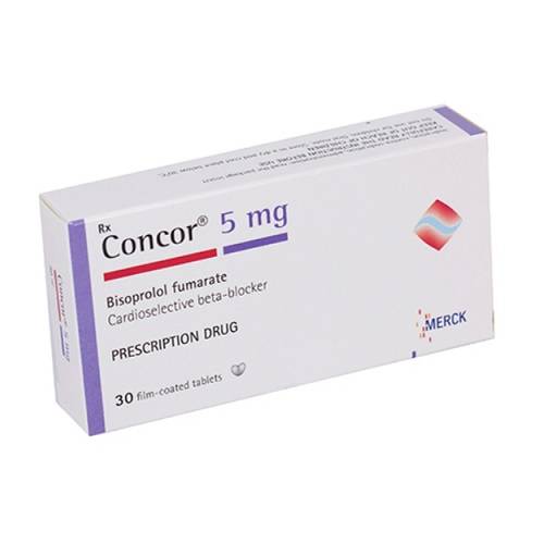 كونكور 5مجم لعلاج ارتفاع ضغط الدم 30قرص مغلف