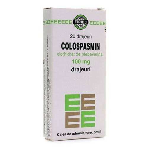 كولوسبازمين ميبيفيرين هيدروكلوريد لعلاج التقلصات 20قرص 100مجم