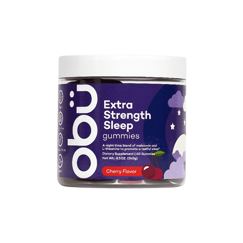 اوبو نيوترشن حلوى النوم ذات القوة الاضافية نكهة الكرز 60حلاو 240جم