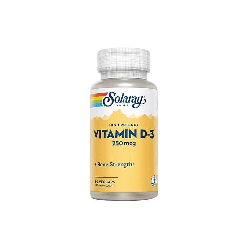 سولاراي فيتامين د3 250مكجم مكمل غذائي 60كبسولة نباتية