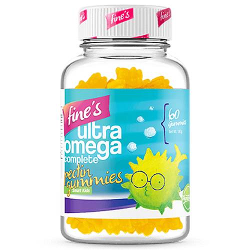 فاينز الترا اوميجا كاملة مكمل غذائي لاطفال اذكياء 60حلاو 180جم