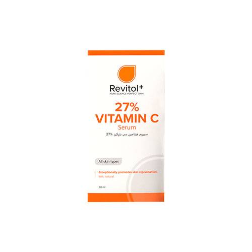 ريفيتول+ فيتامين سي 27% سيروم للوجه يساعد على تفتيح وترطيب البشرة 30مل