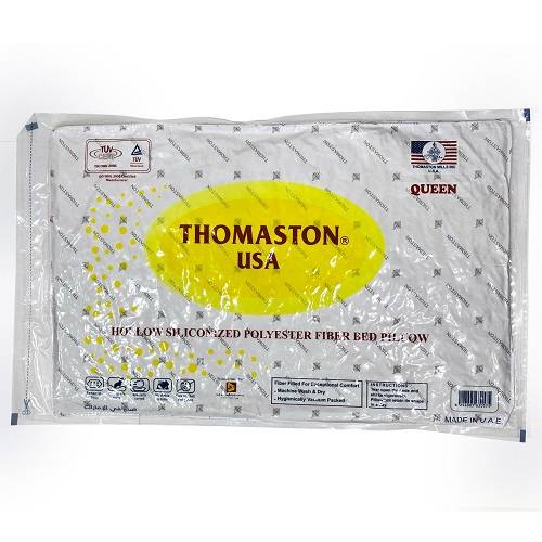 ثوماستون وسادة سرير مصنوعة من الياف البوليستر السيليكونية المجوفة موديل رقم.J-1016