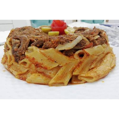 طاجن مكرونة شاورما