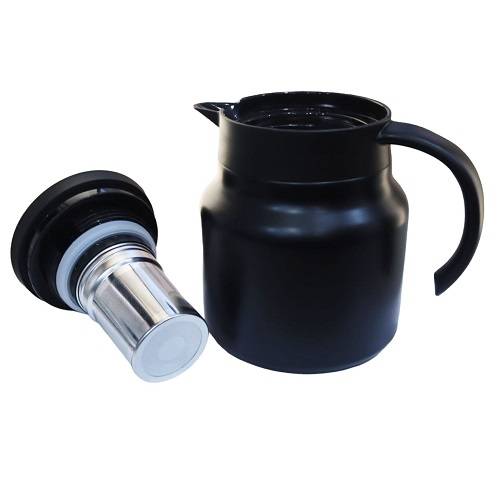 مطارة قهوة ستانلس ستيل اسود 800مل مع غطاء بمصفاة موديل رقم.1568-29