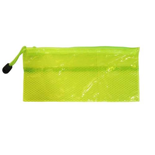 مقلمة بلاستيك شفافة لون اصفر 