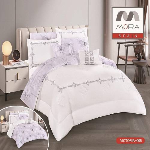 مورا فيكتوريا 006 لحاف نفرين كينج سايز 8قطع موديل رقم.J-1025