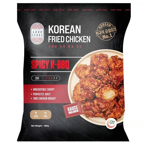 جود سيول دجاج مقلي كوري حار بالشواء 450جم