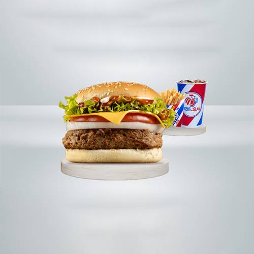 وجبة برجر لحم