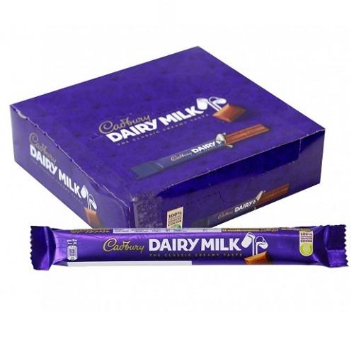 كادبوري ديري شوكولاتة بالحليب 9جم 24حبة