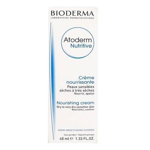 بيوديرما اتوديرم نيوتريتيف كريم مهدئ ومغذي للبشرة الجافة الى الحساسة 40مل