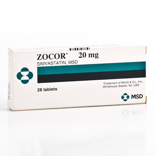 زوكور سيمفاستاتين لخفض كوليسترول الدم 20مجم 28قرص
