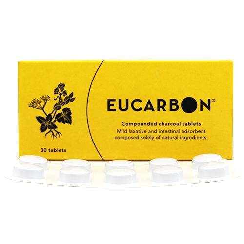 ايوكاربون مركب فحم نباتي لتعزيز صحة الجهاز الهضمي ومطهر للامعاء 30قرص