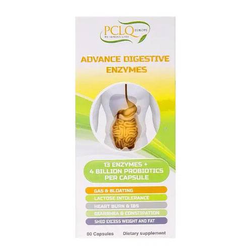 بي سي ال كيو ادفانس دايجستيف انزيمات مكمل غذائي لتحسين الهضم وتقليل الوزن ودعم المناعة 80كبسولة