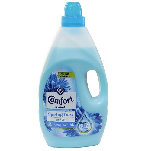 كومفورت معطر ومنعم للاقمشة ندى الربيع 3لتر