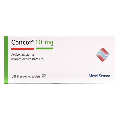كونكور 10مجم لعلاج ارتفاع ضغط الدم 30قرص مغلف
