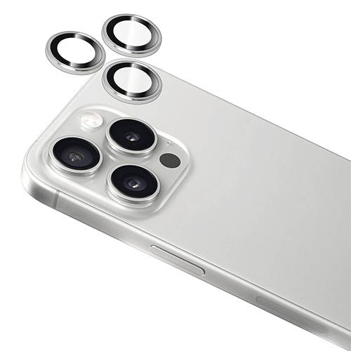 توري واقي عدسة كاميرا الومنيوم لايفون 16برو وايفون 16برو ماكس رمادي موديل رقم.IP24P-BDG-ABC02