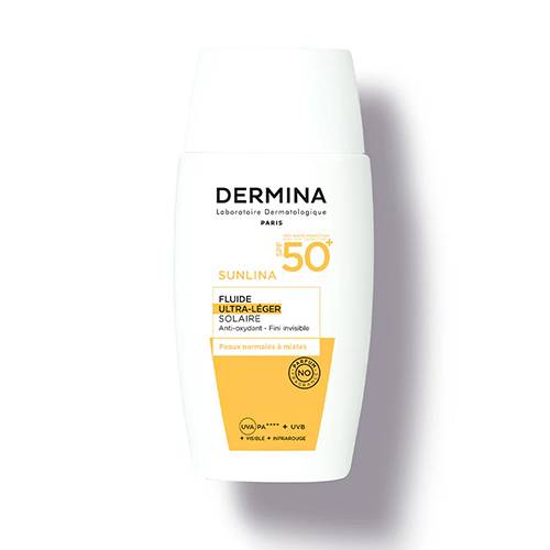 ديرمينا سنلينا الترا سائل حفيف واقي شمس بمعامل حماية50+ 50مل