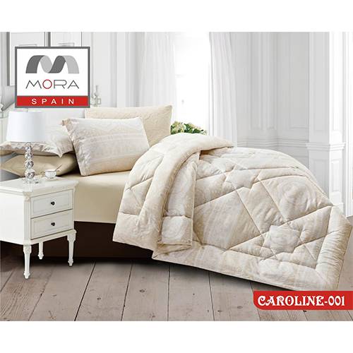 مورا كارولين رقم.001 لحاف مجوز كينج 240x260سم 6قطع موديل رقم.J-1044