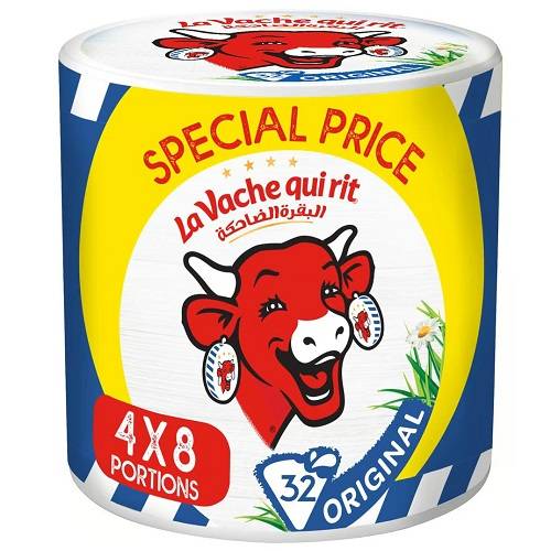 البقرة الضاحكة جبنة مثلثات 8حبة 120جم 4قطع