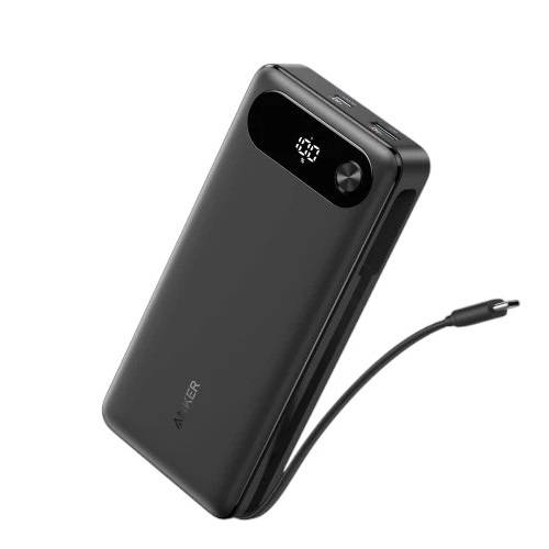 انكر باور بانك اسود مزود بكابل تايب سي مدمج 20000مللي امبير 87واط رقم.A1383H11