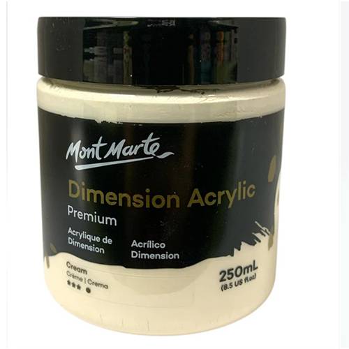 الوان اكريليك مونت مارت حجم 250 مل لون ابيض كريمي