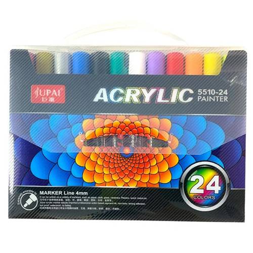 اقلام اكريلك ماركر 4مم 24 لون