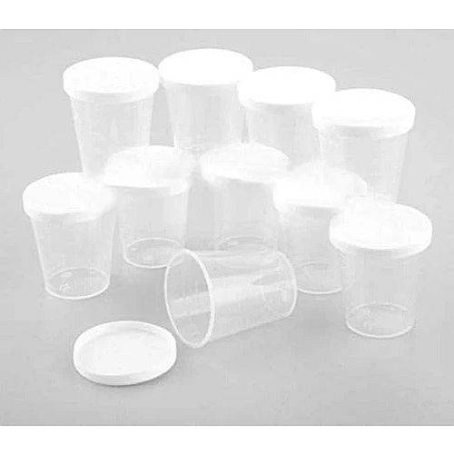 اكواب مدرجه 30 مل لخلط الالوان مع غطاء و قطارات