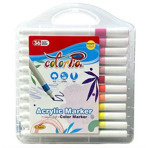 الوان اكريليك ماركرز كولوربيا 36 لون