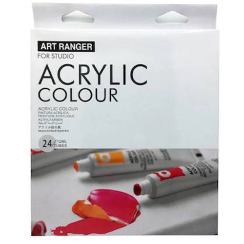 الوان اكريليك ارت رينجر انابيب عصار 24 لون حجم 12 مل