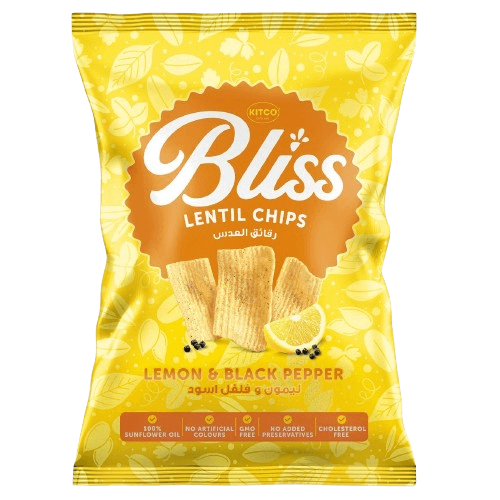 كتكو بلس رقائق العدس بالليمون والفلفل الاسود 34جم