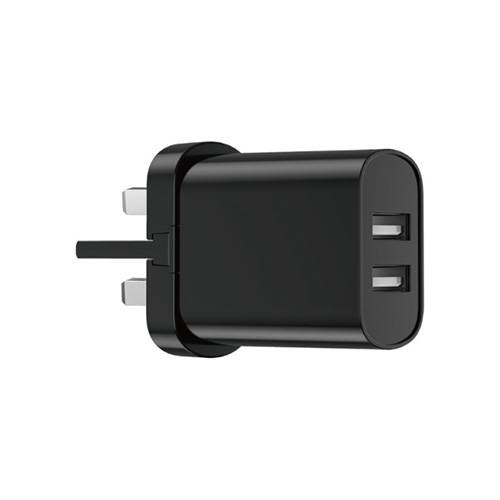 ويوو شاحن من سلسلة الشحن السريع بقدرة 2.1امبير راس بريطاني اسود