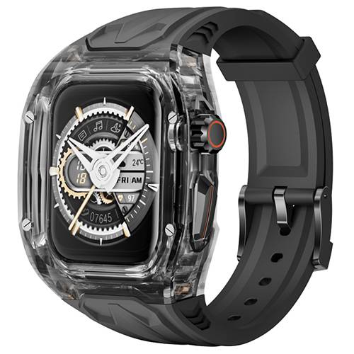 ويوو كفر حماية مع سوار الساعة 49ملم اللون الاسود