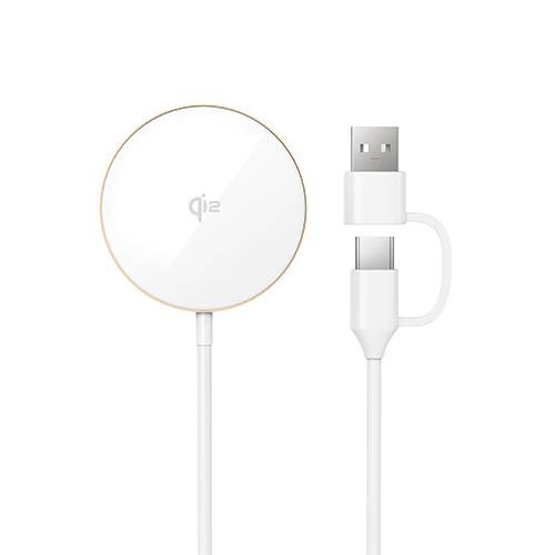 ويوو شاحن لاسلكي Qi2.0 ابيض