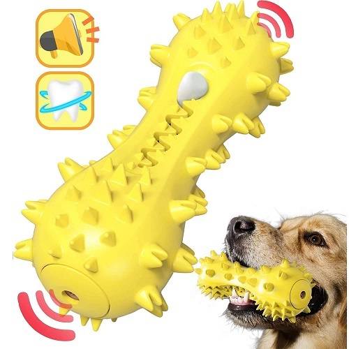 بتديكشن لعبة الكلب القابلة للضغط للعب وتنظيف الاسنان